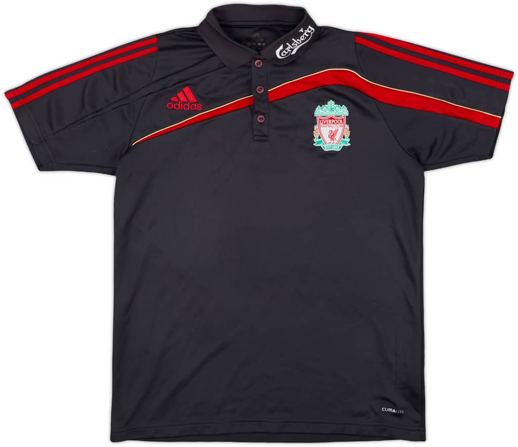 2009-10 Liverpool adidas Polo Shirt - 9/10 - (M)