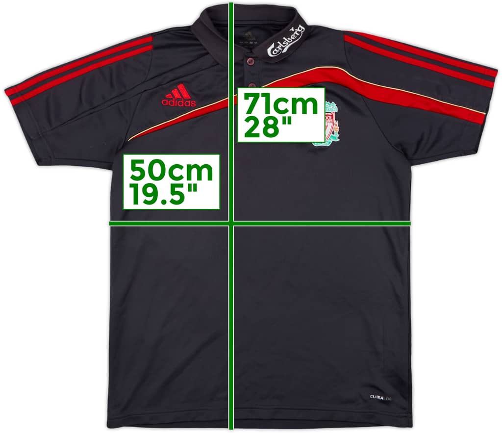 2009-10 Liverpool adidas Polo Shirt - 9/10 - (M)