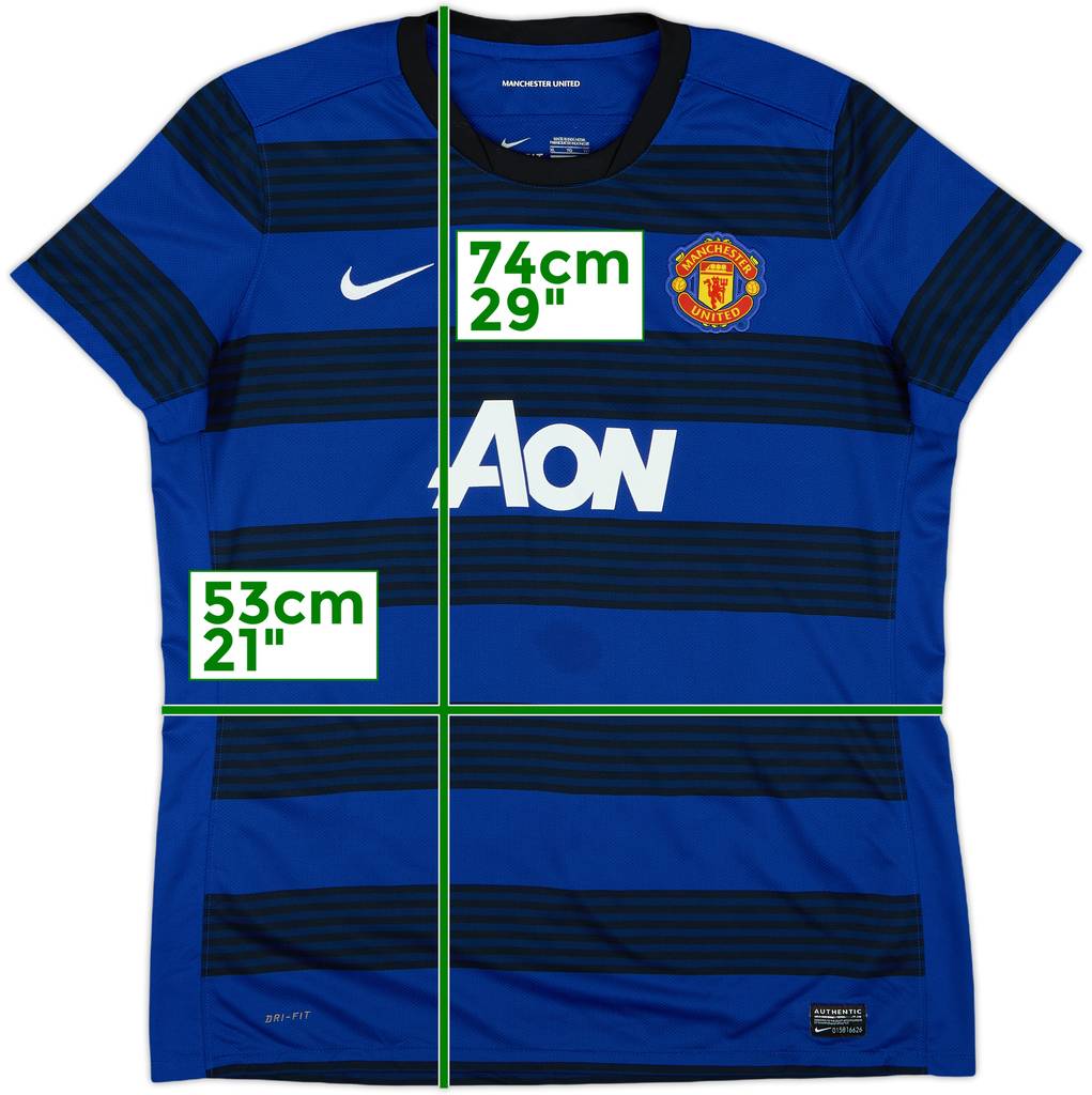 2011-13 Manchester United Away Shirt - 8/10 - (Women's XL)