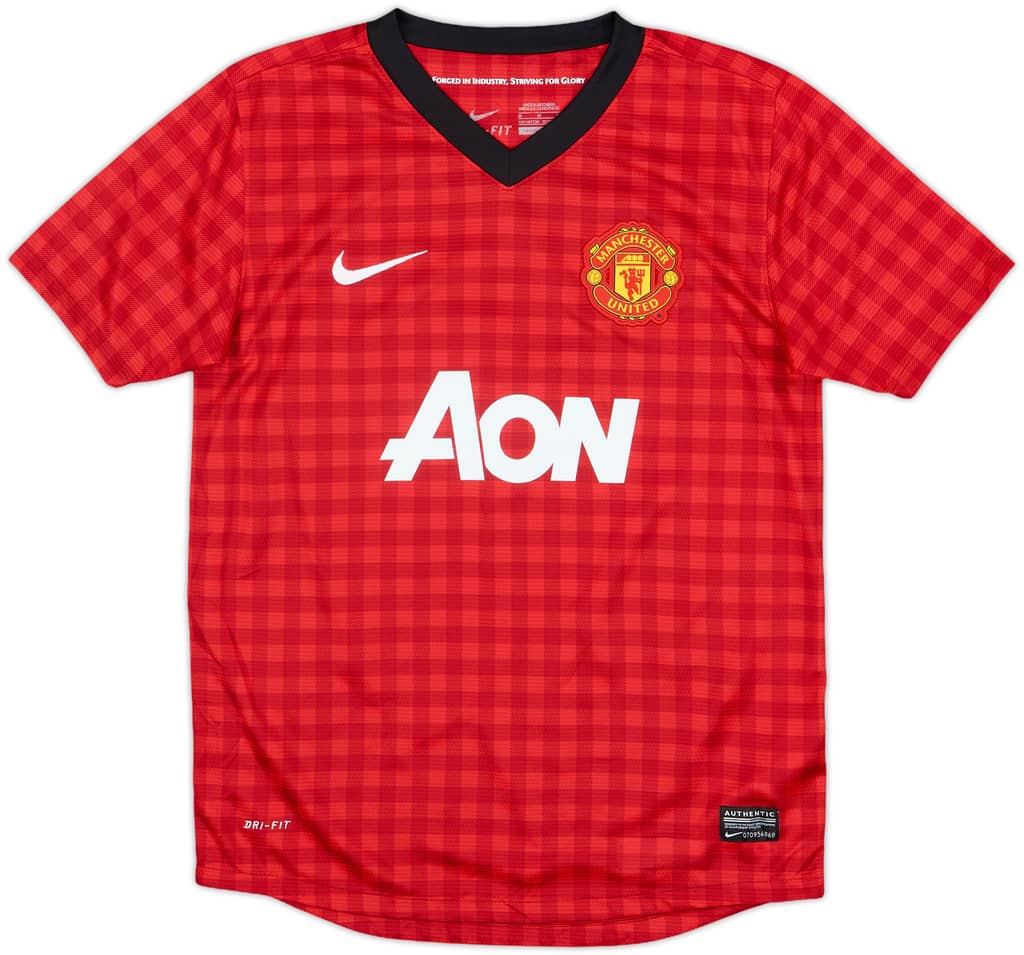 2012-13 Manchester United Home Shirt - 9/10 - (M.Boys)