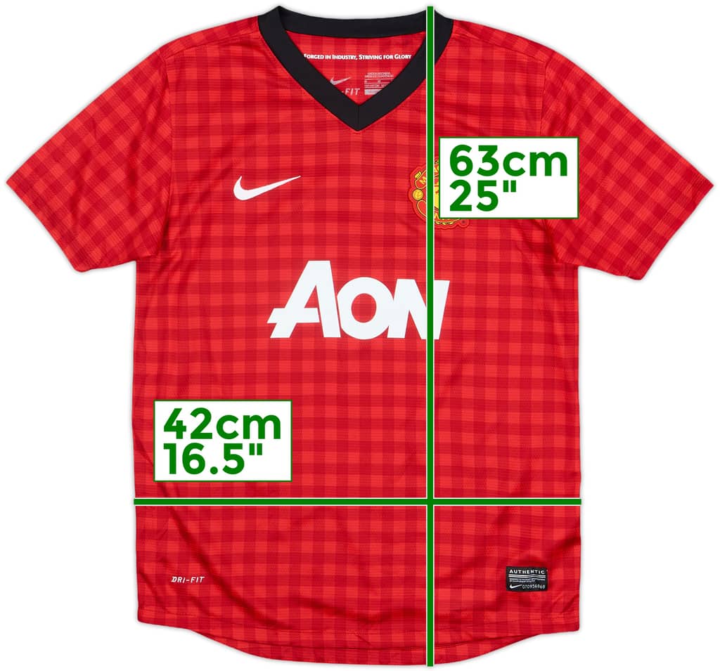 2012-13 Manchester United Home Shirt - 9/10 - (M.Boys)