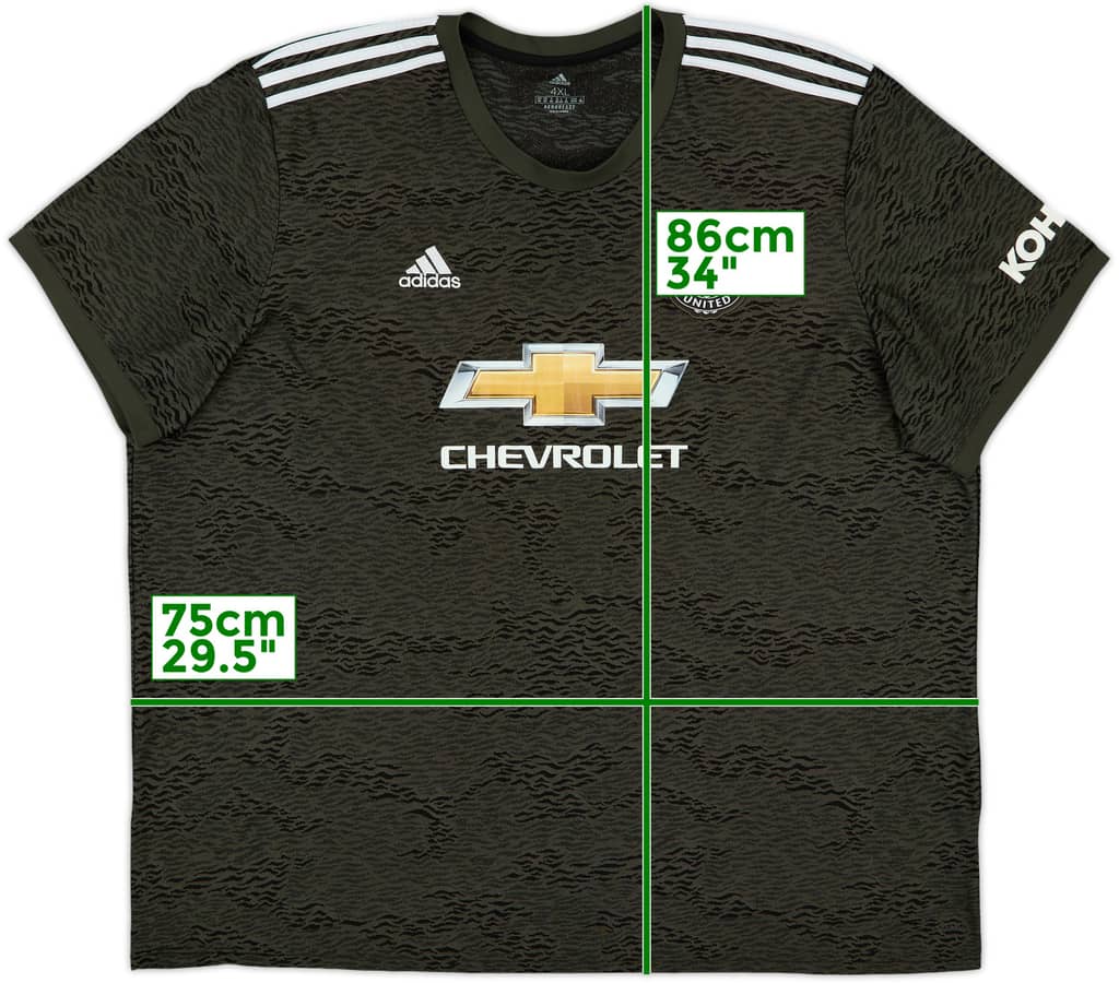 2020-21 Manchester United Away Shirt - 8/10 - (4XL)