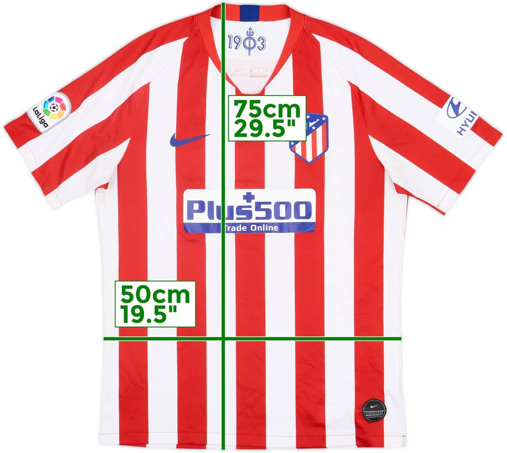 2019-20 Atletico Madrid Home Shirt - 7/10 - (M)
