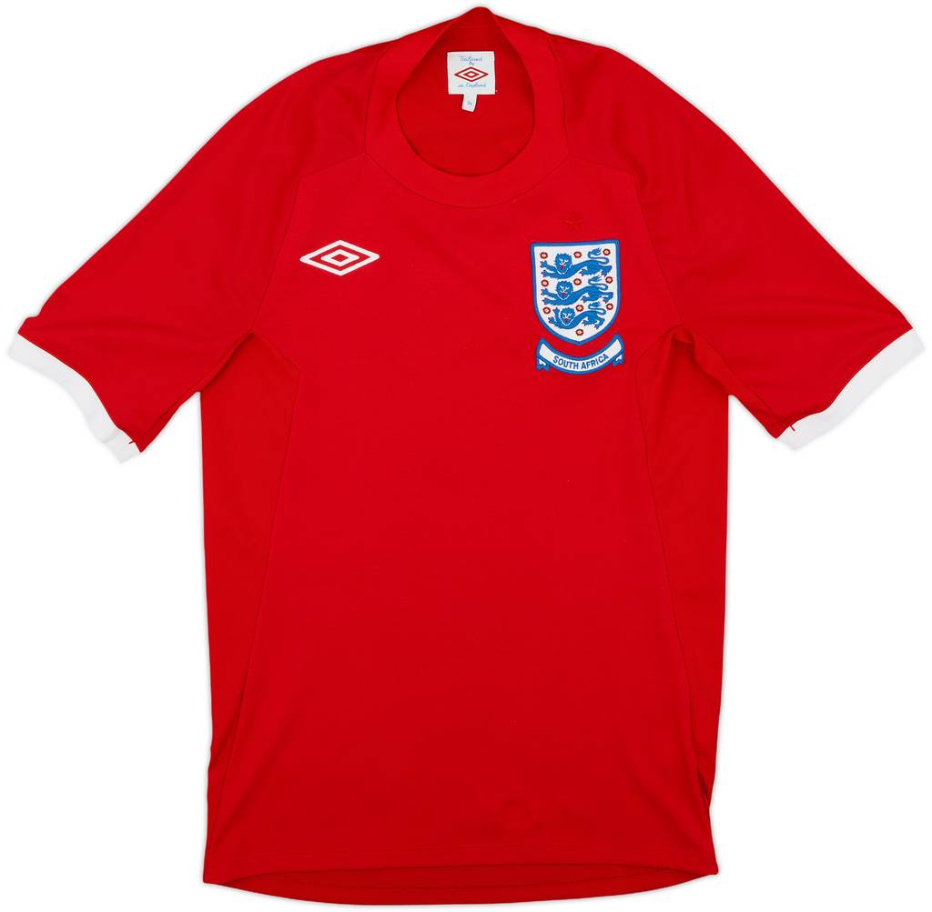 2010-11 England 'South Africa' Away Shirt - 9/10 - (XL.Boys)
