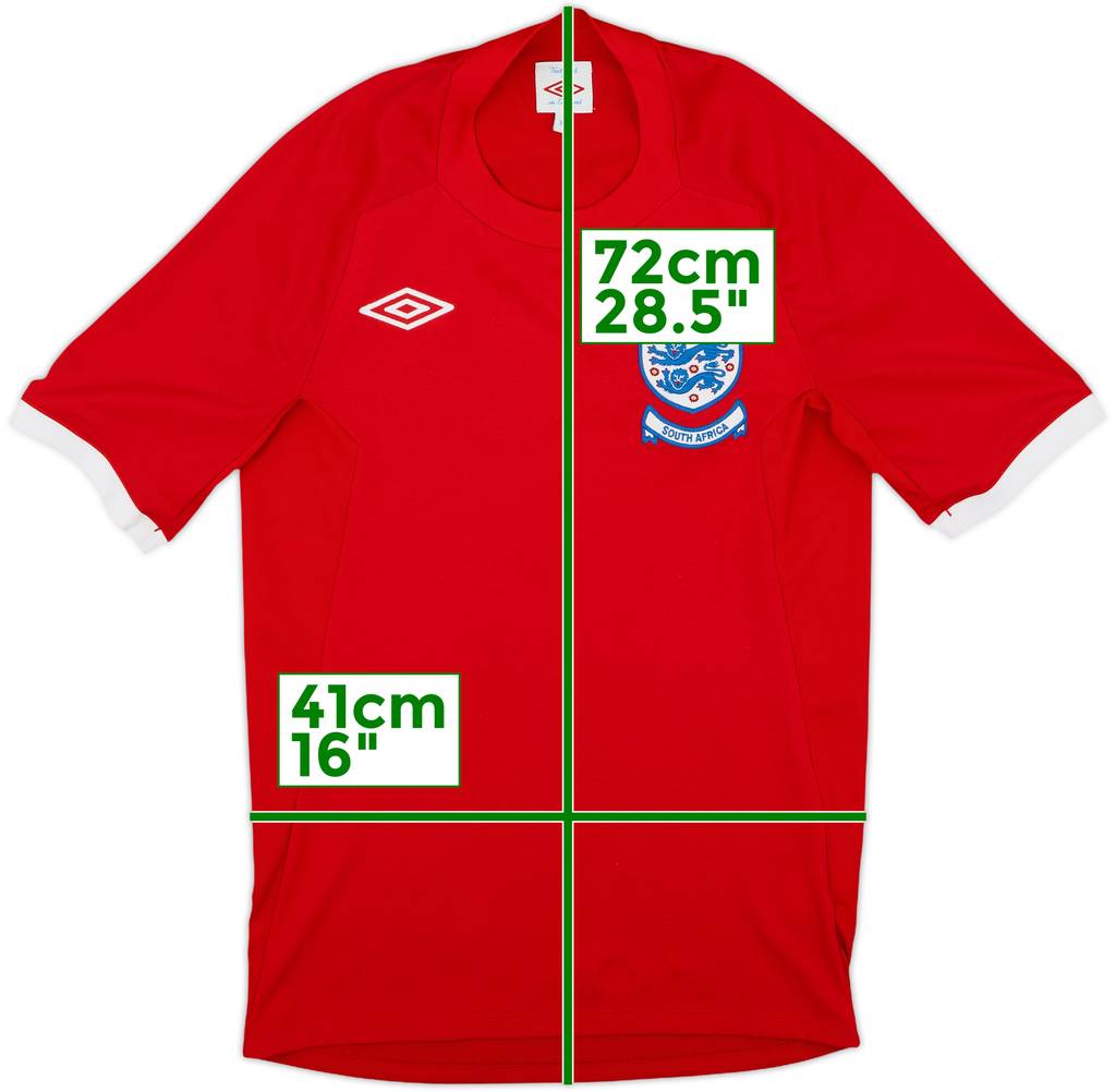 2010-11 England 'South Africa' Away Shirt - 9/10 - (XL.Boys)