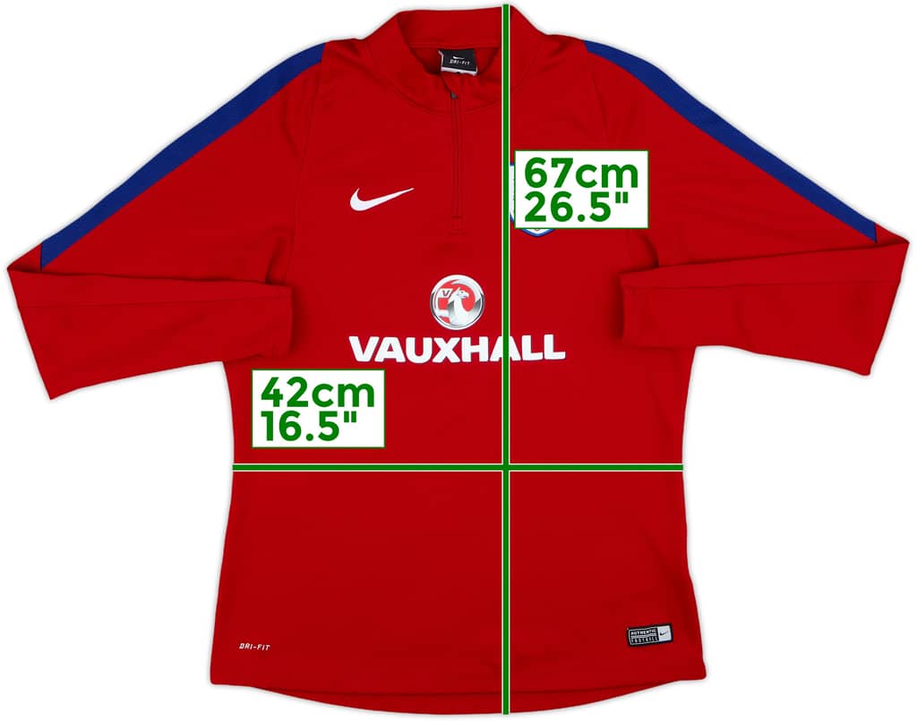 2016-17 England Nike 1/4 Zip Training Top - 8/10 - (Women's M)