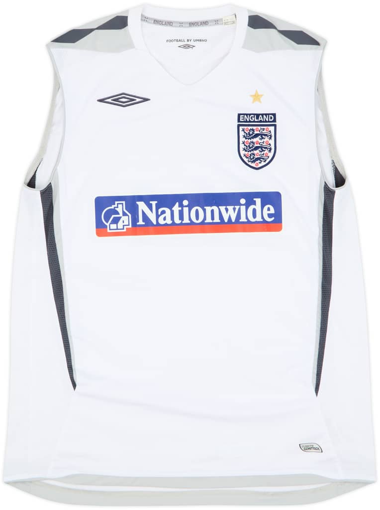 2007-08 England Umbro Training Vest - 6/10 - (L)