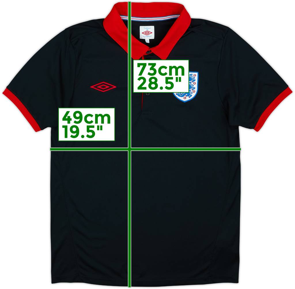 2010-11 England Umbro Polo Shirt - 9/10 - (M)