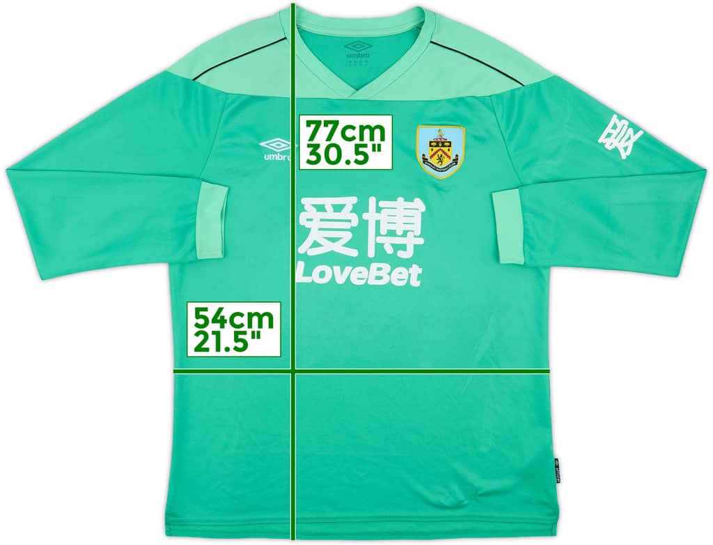 2020-21 Burnley GK Shirt - 7/10 - (XL)