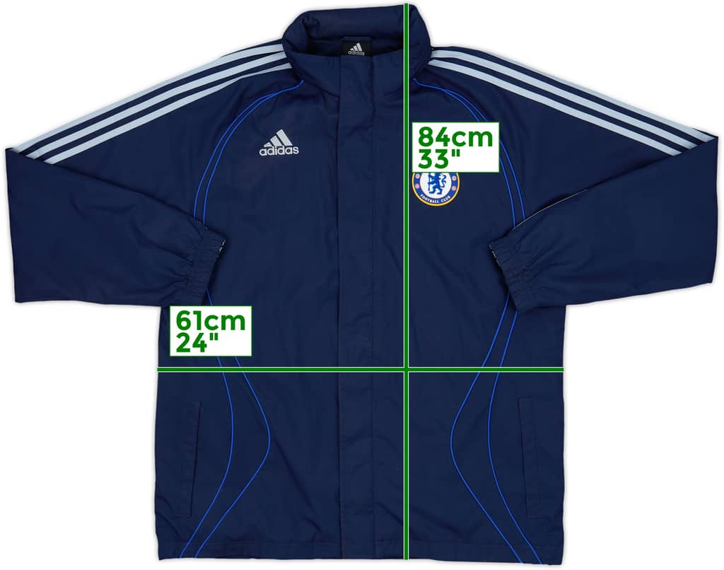 2006-07 Chelsea adidas Hooded Rain Jacket - 9/10 - (M)