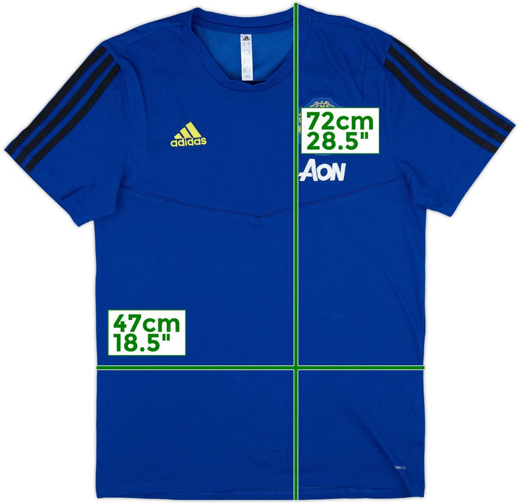 2019-20 Manchester United adidas Cotton Tee - 8/10 - (M)