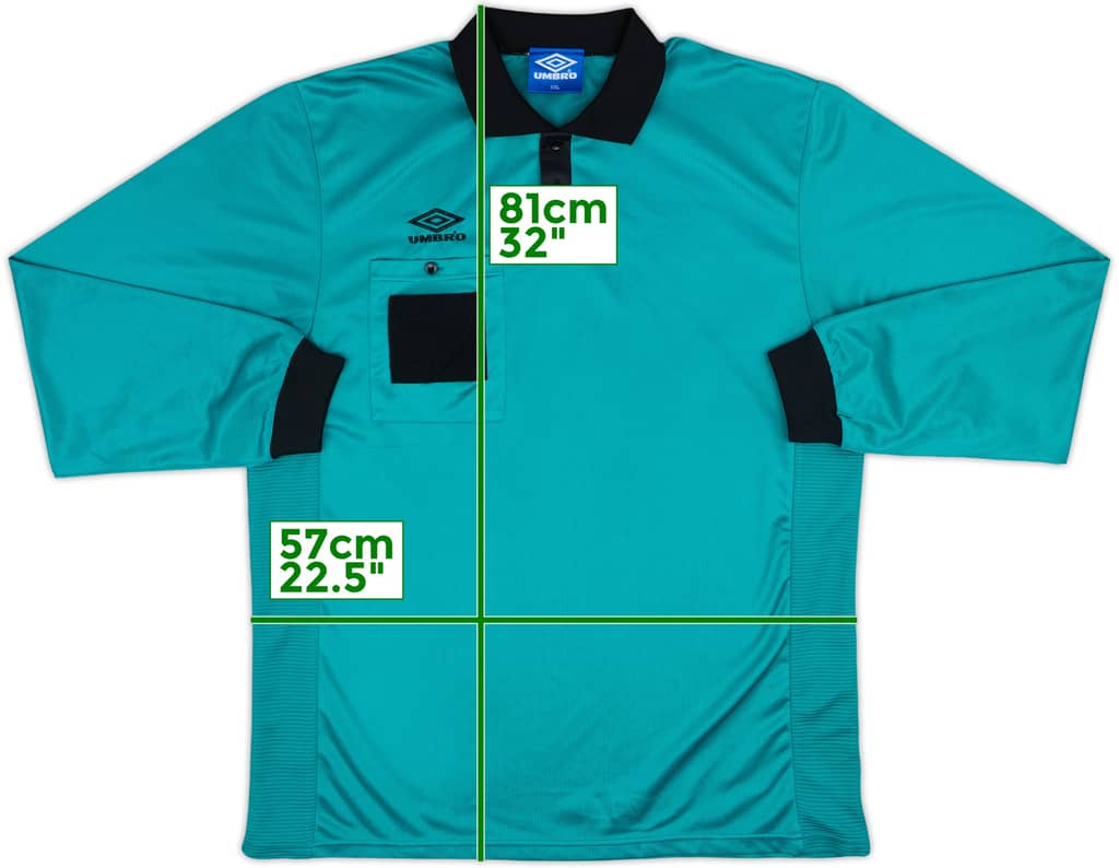 1990s Umbro Referee Template L/S Shirt - 9/10 - (XXL)