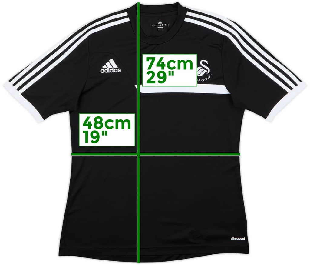 2013-14 Swansea City adidas Training Shirt - 8/10 - (M)
