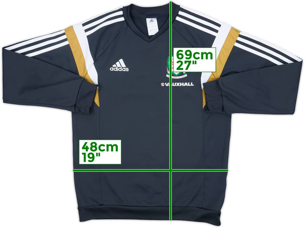 2014-15 Wales adidas Sweat Top - 9/10 - (S)