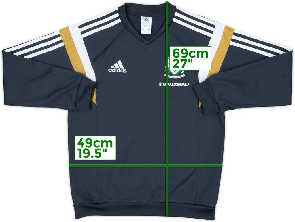 2014-15 Wales adidas Sweat Top - 7/10 - (S)