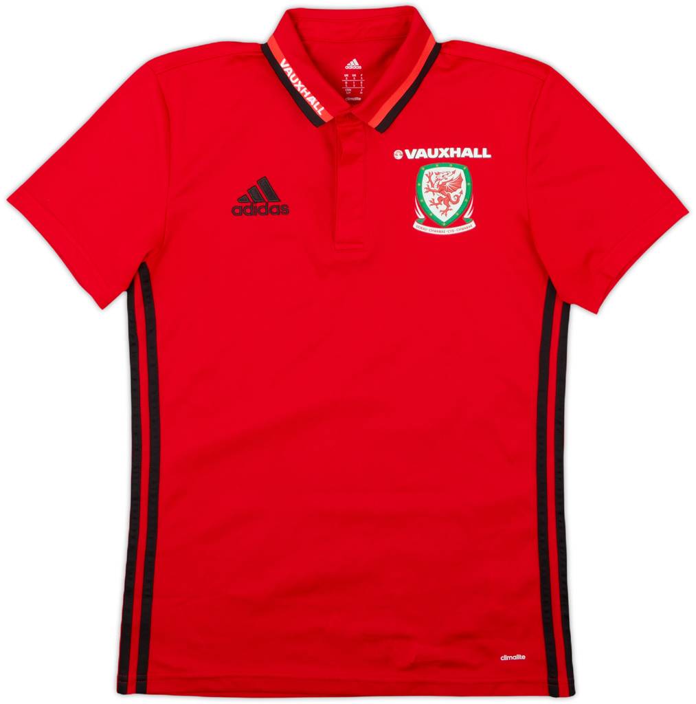 2016-17 Wales adidas Polo Shirt - 8/10 - (S)