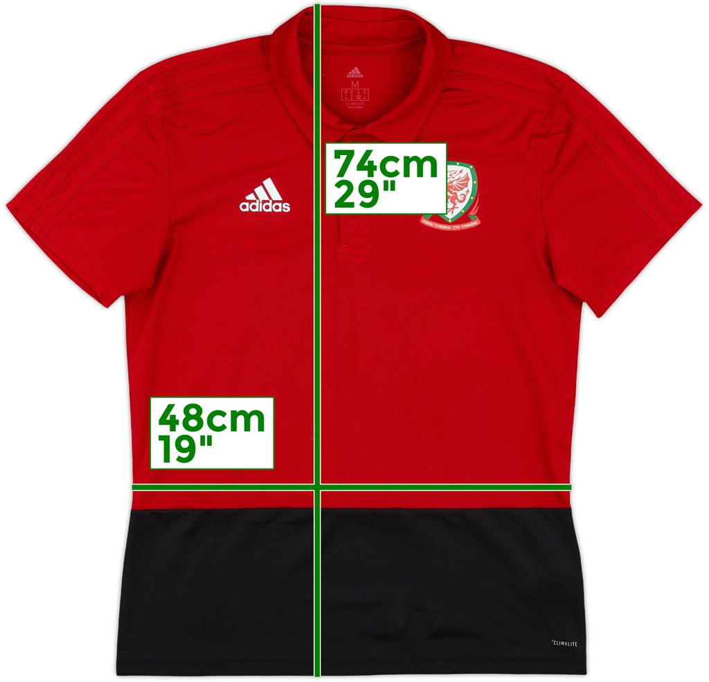 2018-19 Wales adidas Polo Shirt - 10/10 - (M)