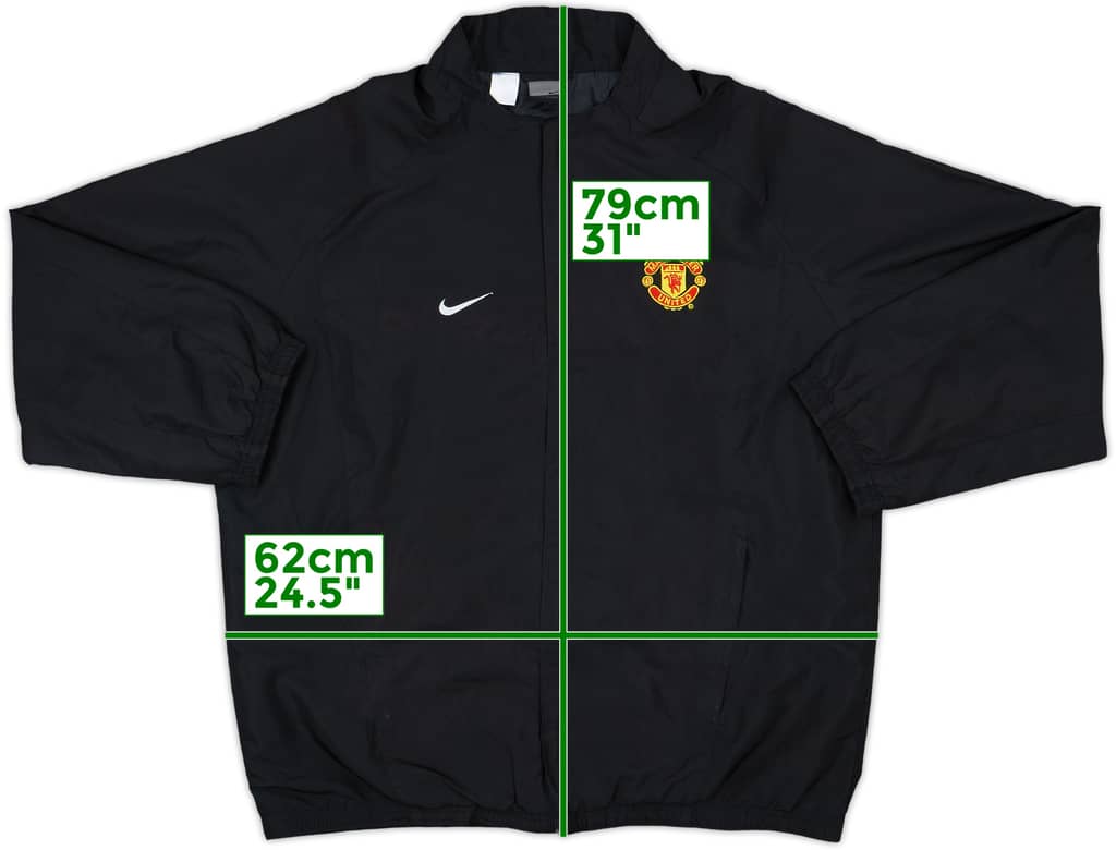 2002-03 Manchester United Nike Track Jacket - 8/10 - (L)