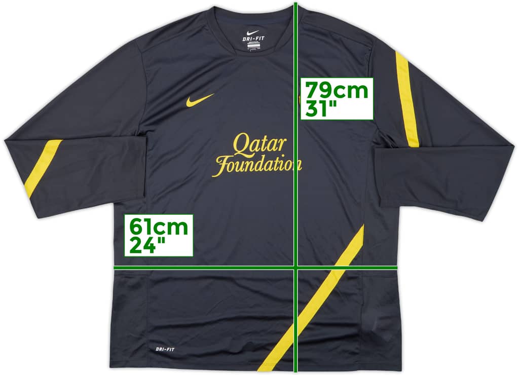2011-12 Barcelona Nike Training L/S Shirt - 8/10 - (XXL)