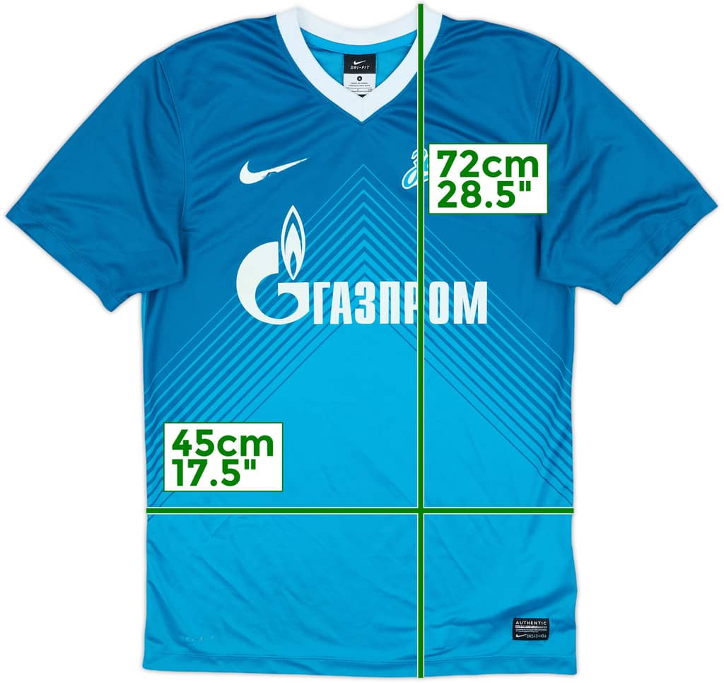 2013-14 Zenit St. Petersburg Basic Home Shirt - 6/10 - (S)
