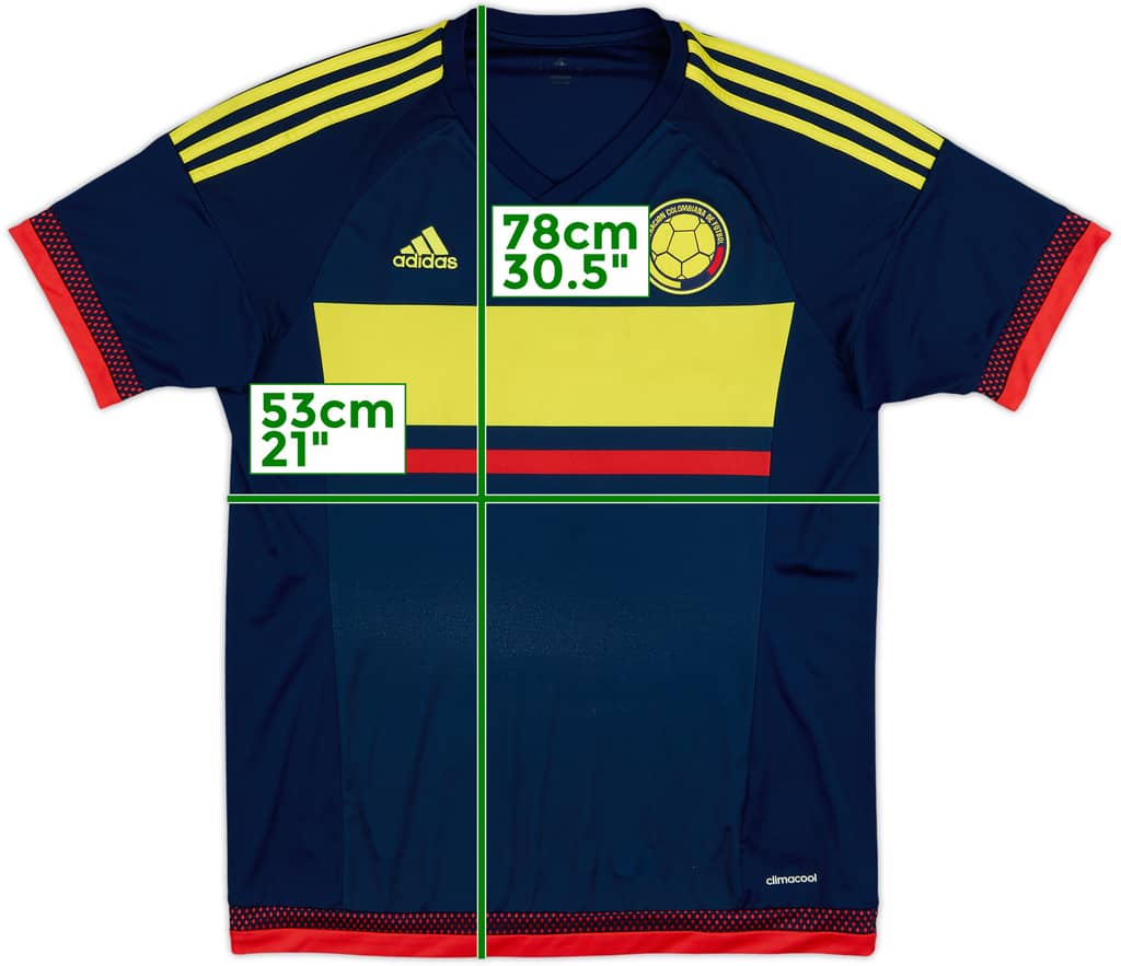2015 Colombia Copa America Away Shirt - 7/10 - (L)