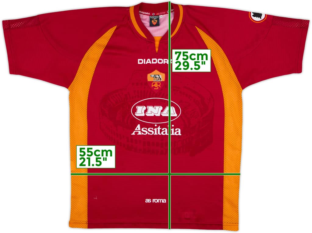 1997-98 Roma Home Shirt - 8/10 - (M)
