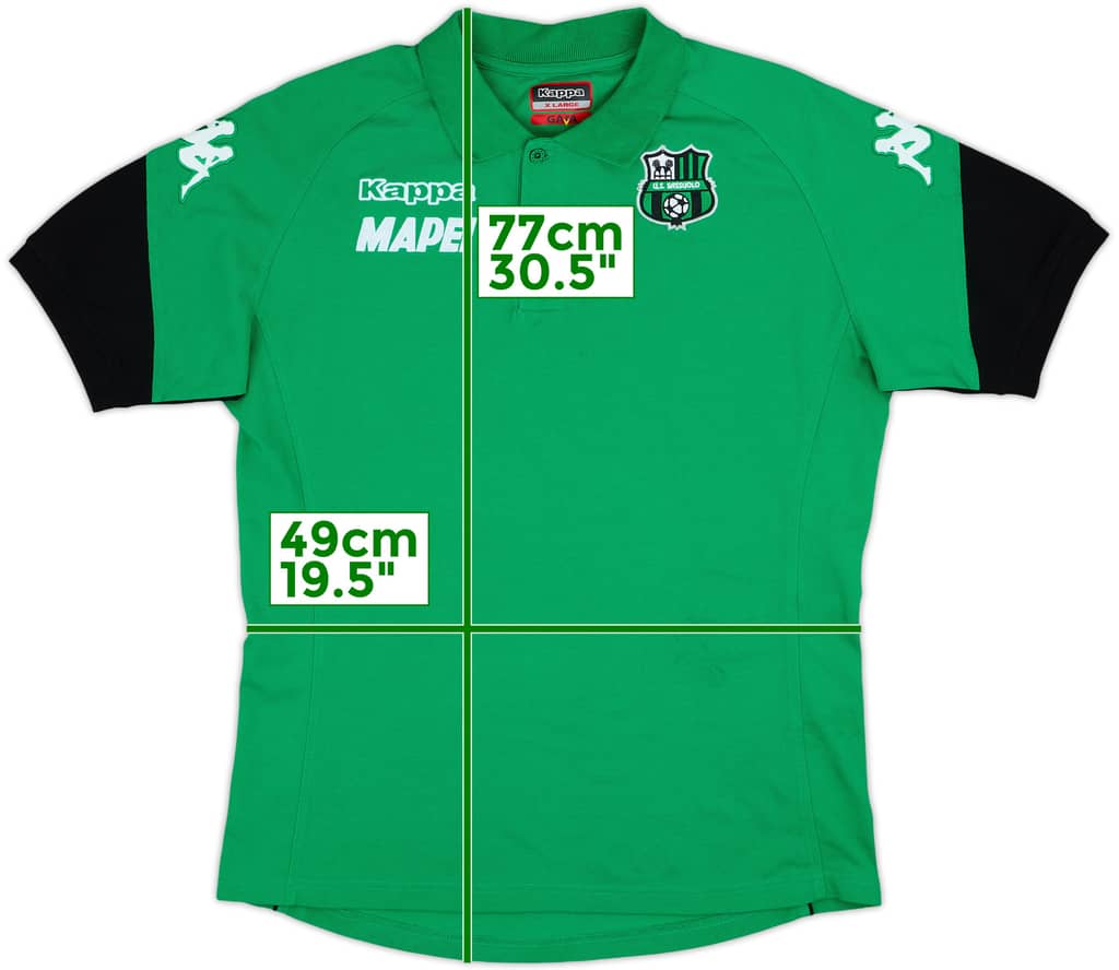 2017-18 Sassuolo Kappa Polo Shirt - 8/10 - (XL)