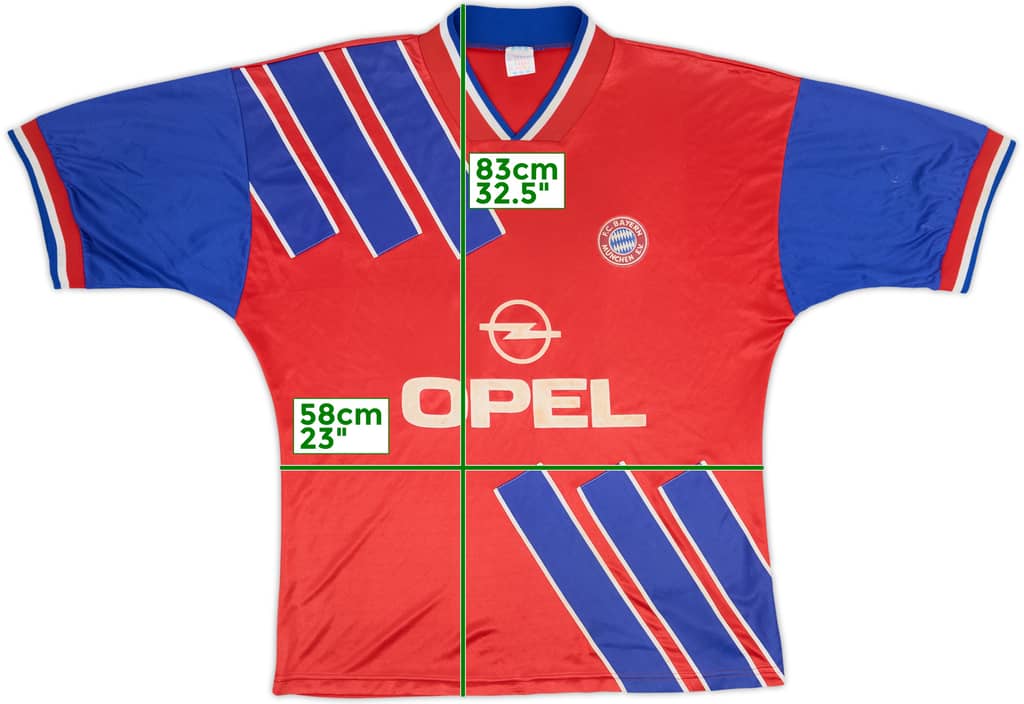 1993-95 Bayern Munich Home Shirt - 6/10 - (XL/XXL)