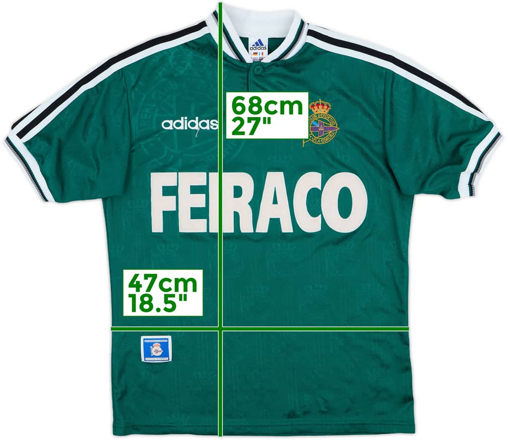 1996-98 Deportivo de La Coruna Away Shirt - 7/10 - (XL.Boys)