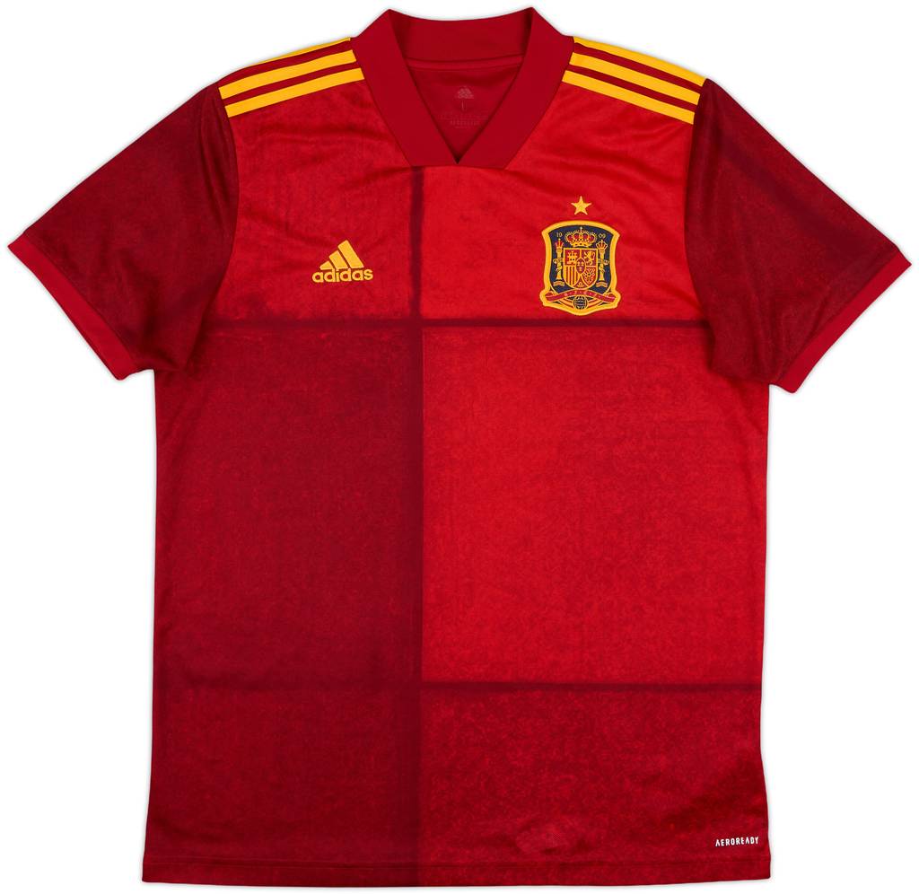 2020-21 Spain Home Shirt - 8/10 - (L)