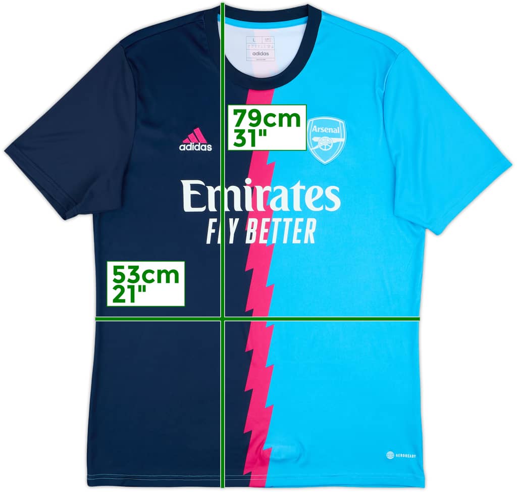 2022-23 Arsenal adidas Training Shirt - 8/10 - (L)