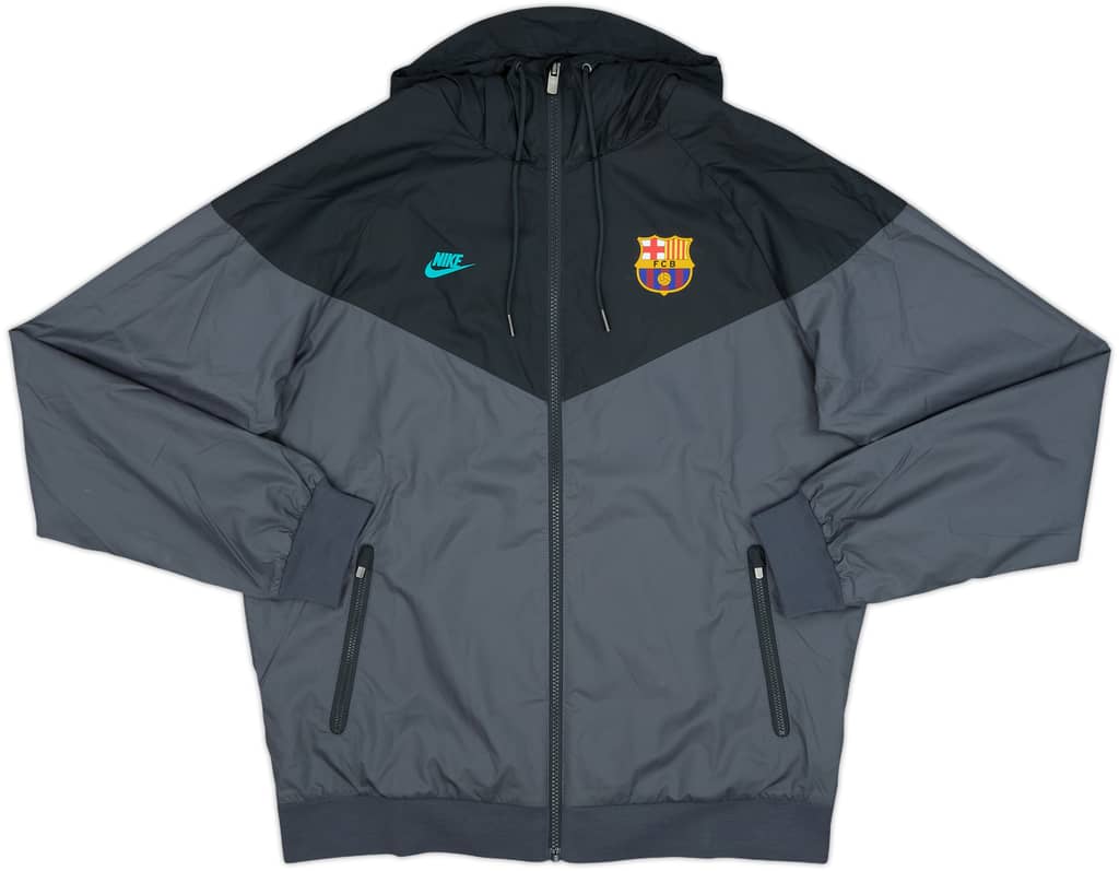 2019-20 Barcelona Nike Hooded Rain Jacket - 9/10 - (M)