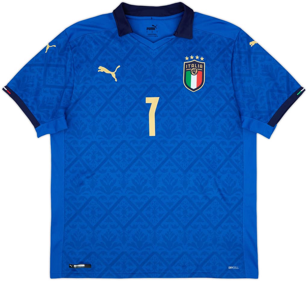 2020-21 Italy Home Shirt Spinazzola #7 - 9/10 - (L)