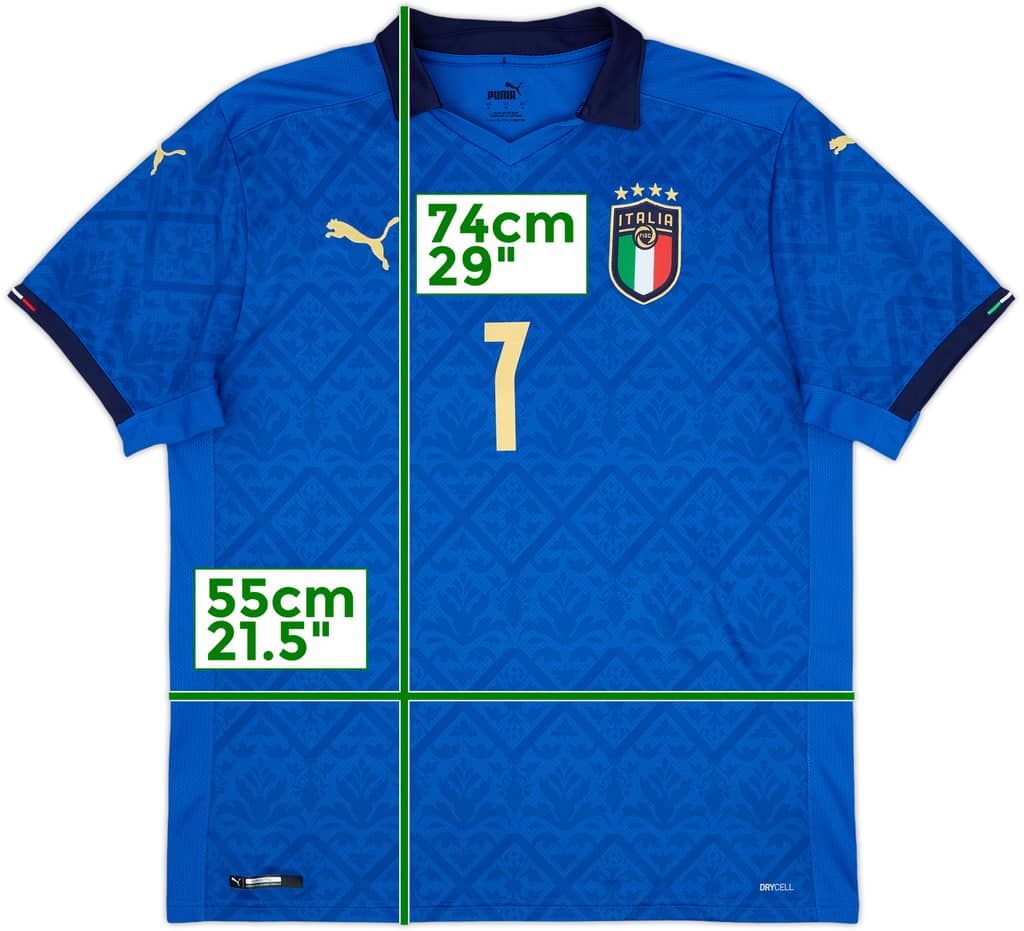 2020-21 Italy Home Shirt Spinazzola #7 - 9/10 - (L)