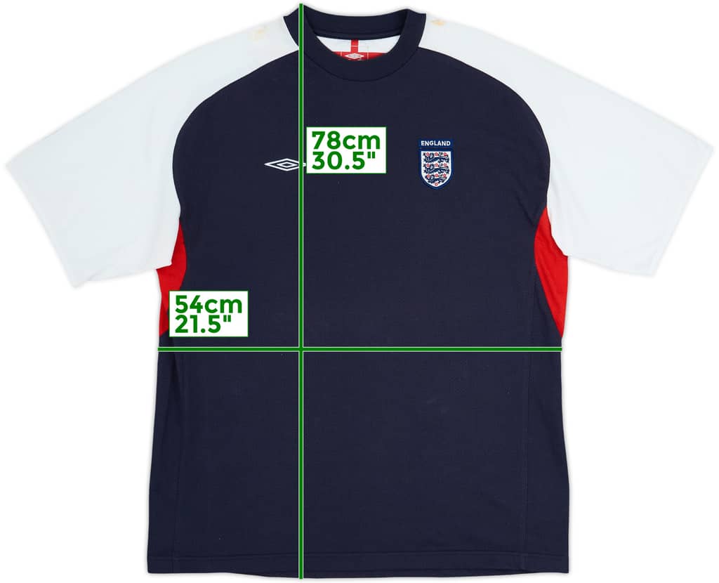 2004-06 England Umbro Training Shirt - 6/10 - (XL)