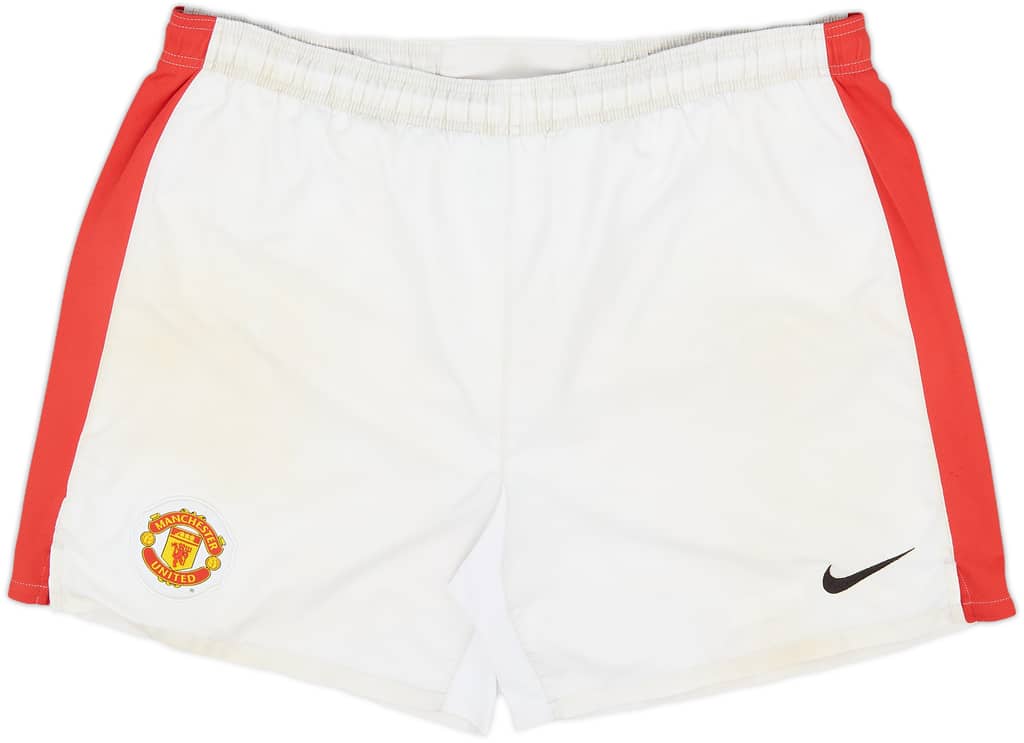 2009-10 Manchester United Home Shorts - 7/10 - (XL)