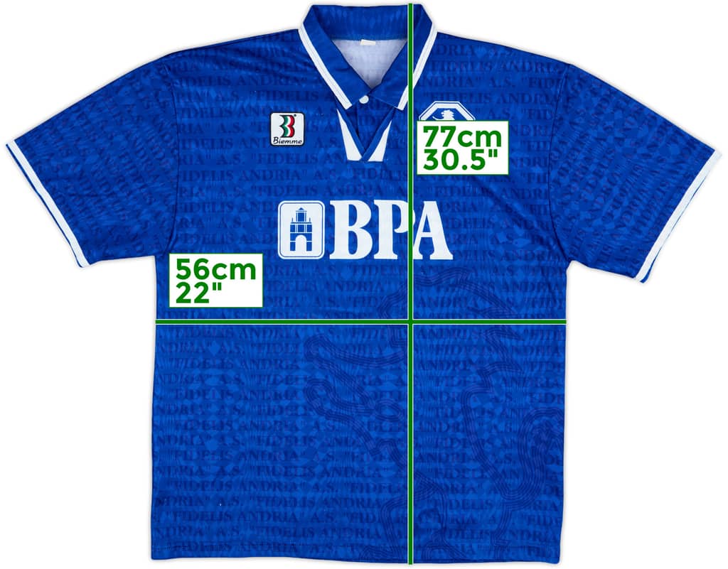 1997-98 Fidelis Andria Home Shirt - 9/10 - (L)