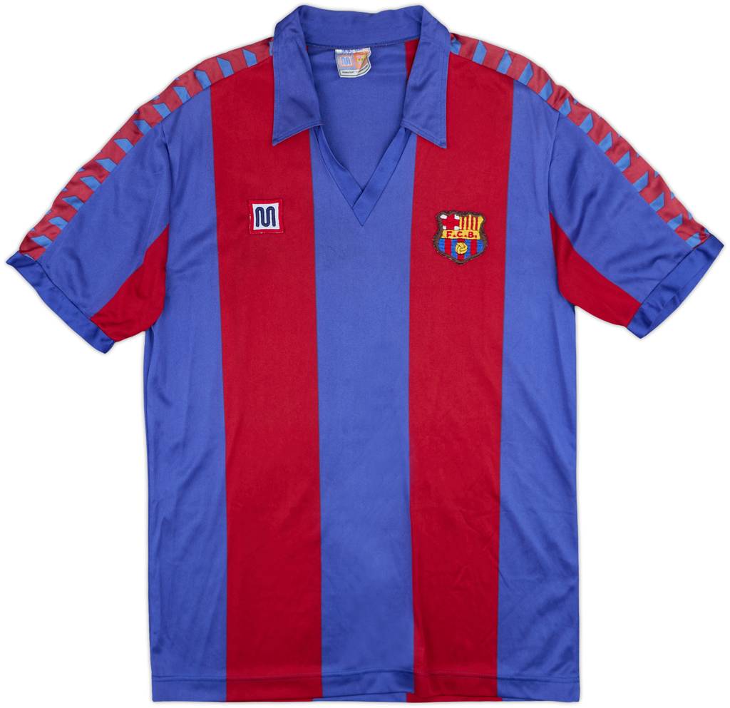 1984-89 Barcelona Home Shirt - 10/10 - (L)