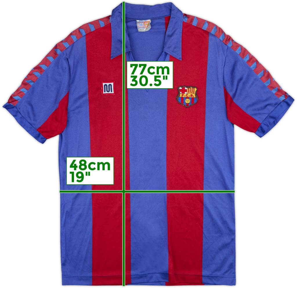 1984-89 Barcelona Home Shirt - 10/10 - (L)