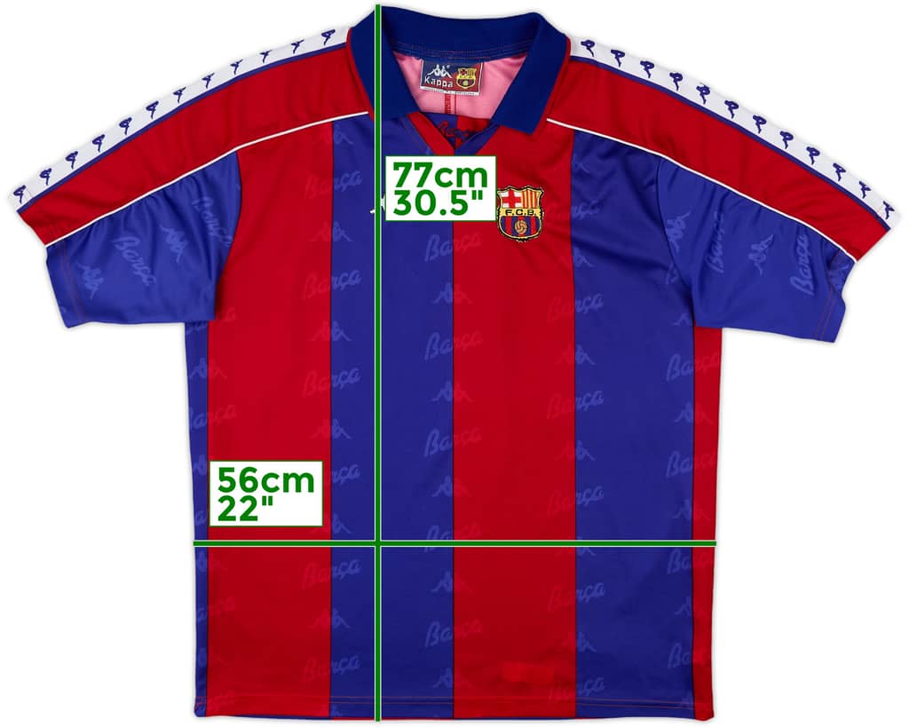 1992-95 Barcelona Home Shirt - 8/10 - (XL)