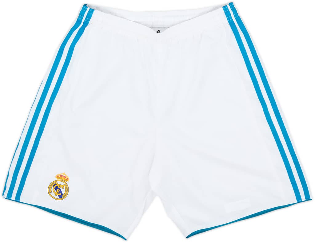 2017-18 Real Madrid Home Shorts - 10/10 - (S)