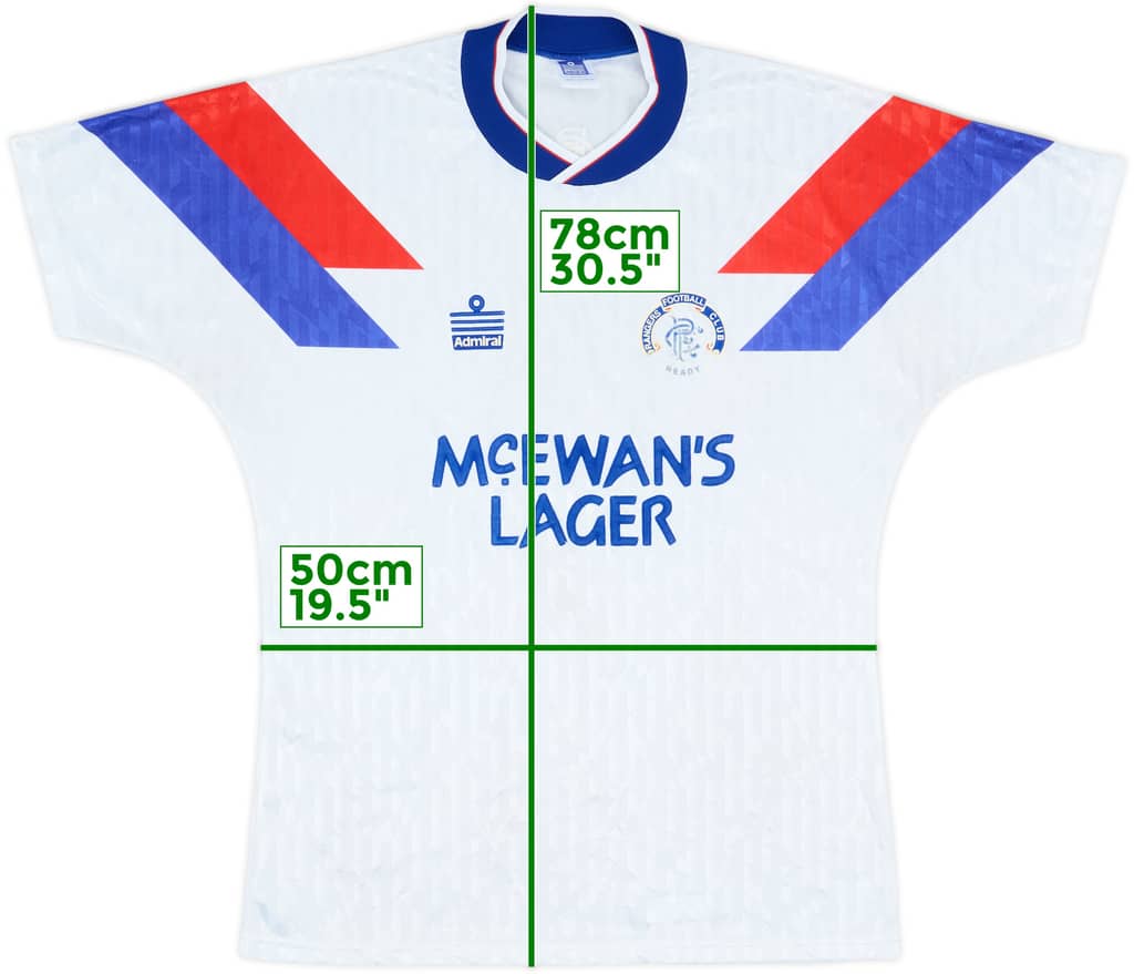 1990-92 Rangers Away Shirt - 8/10 - (M)