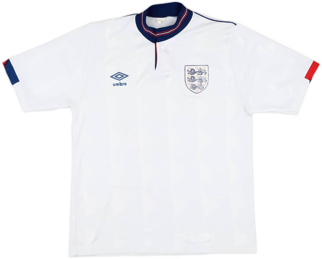 1987-90 England Home Shirt - 8/10 - (M/L)