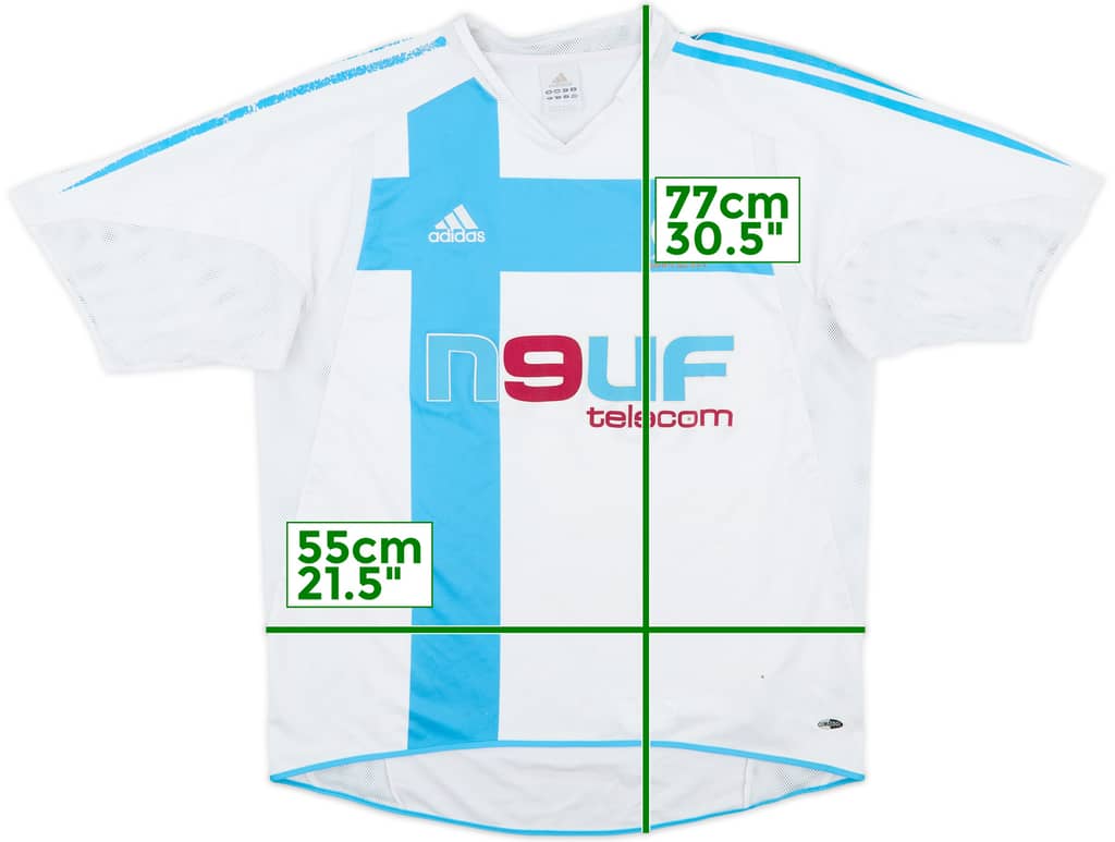 2004-05 Olympique Marseille Home Shirt - 4/10 - (L)
