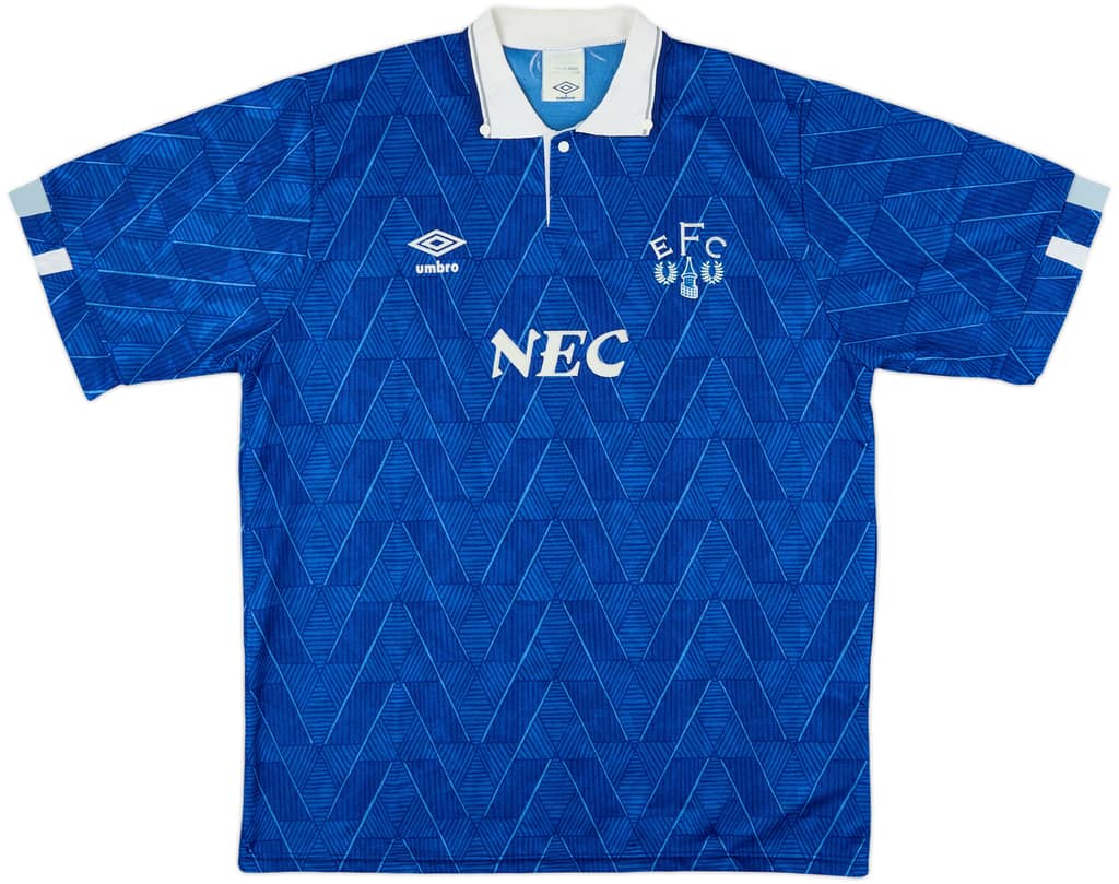 1989-91 Everton Home Shirt - 8/10 - (L)