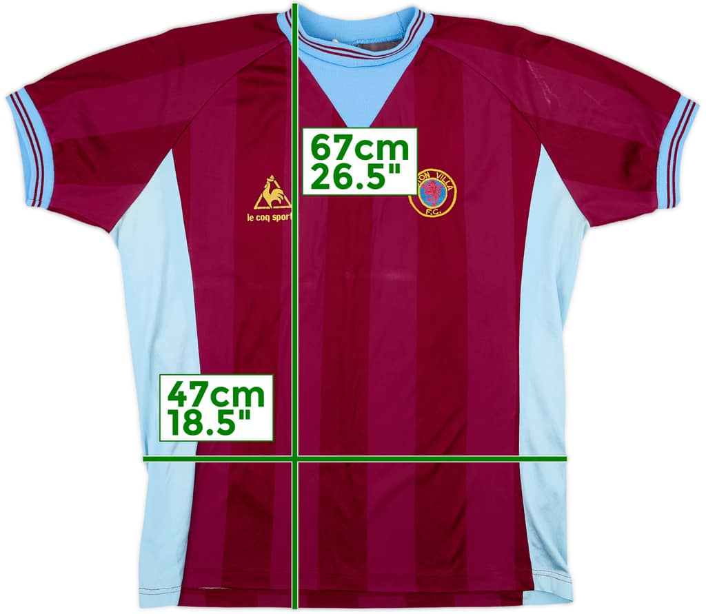 1983-84 Aston Villa Home Shirt - 8/10 - (L)