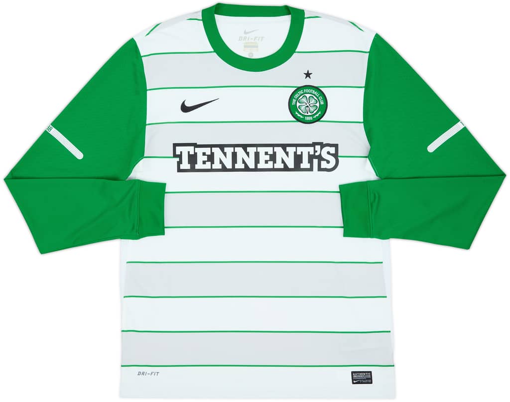 2011-12 Celtic Away L/S Shirt - 8/10 - (M)