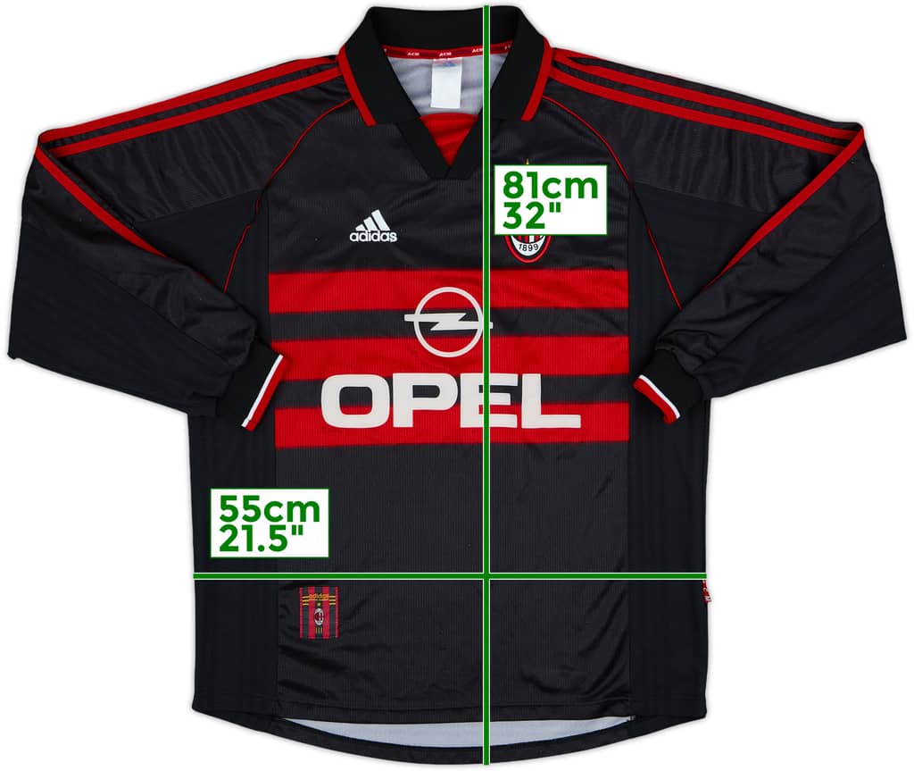 1998-99 AC Milan Third L/S Shirt - 8/10 - (L)