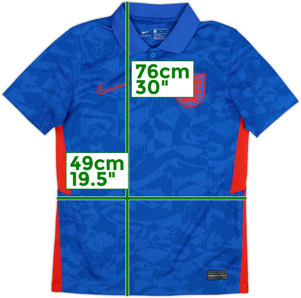 2020-21 England Away Shirt - 10/10 - (M.Boys)