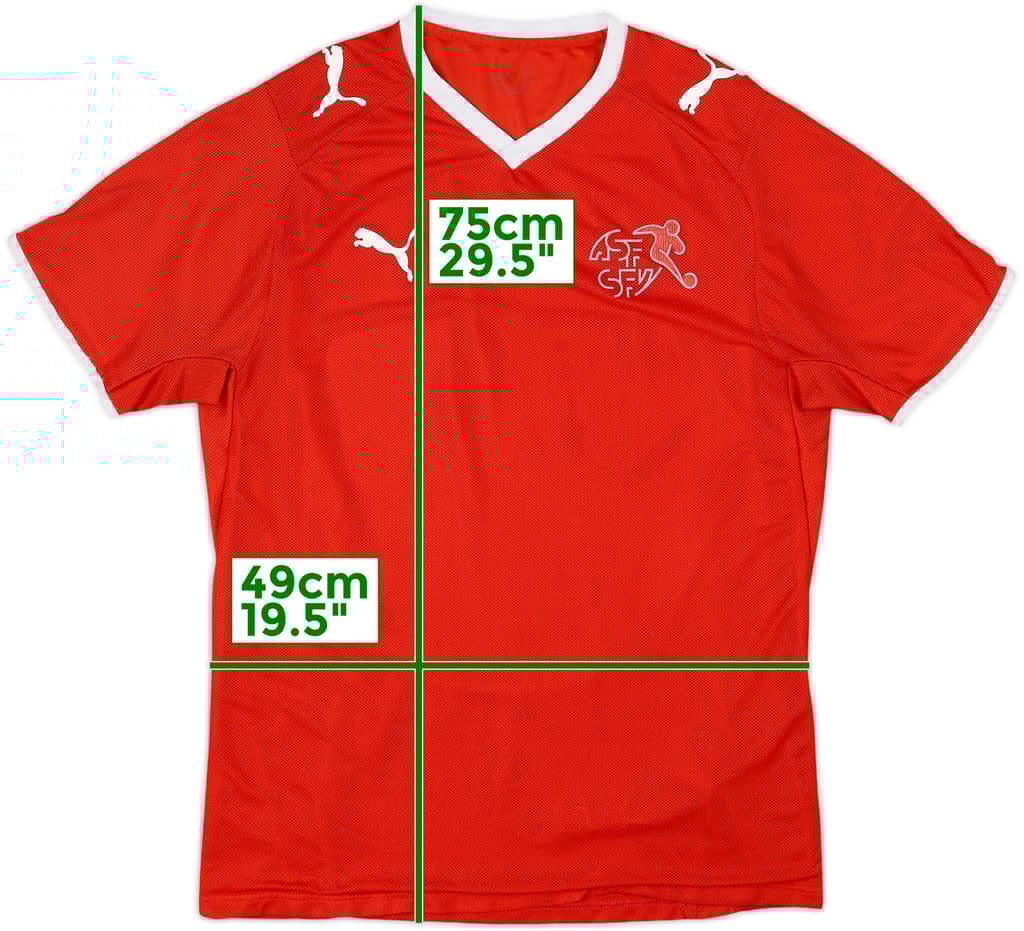 2008-10 Switzerland Home Shirt - 8/10 - (M)